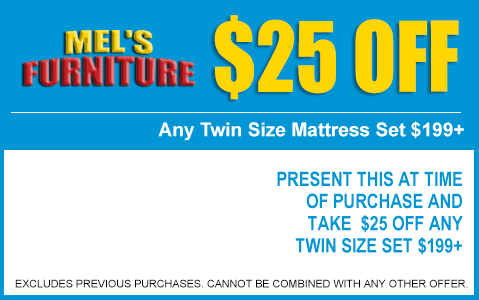 $25 off Twin